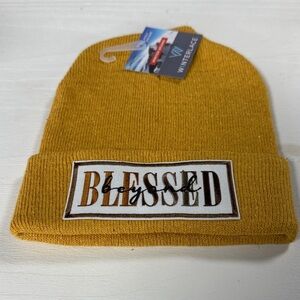 Women's Mustard 'Blessed' Beanie